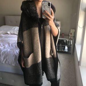 Zara Poncho Coat